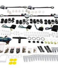Auto Parts – 4 Door Electric Power Window Conversion Bundle Roll Up Switches Fit Universal Use