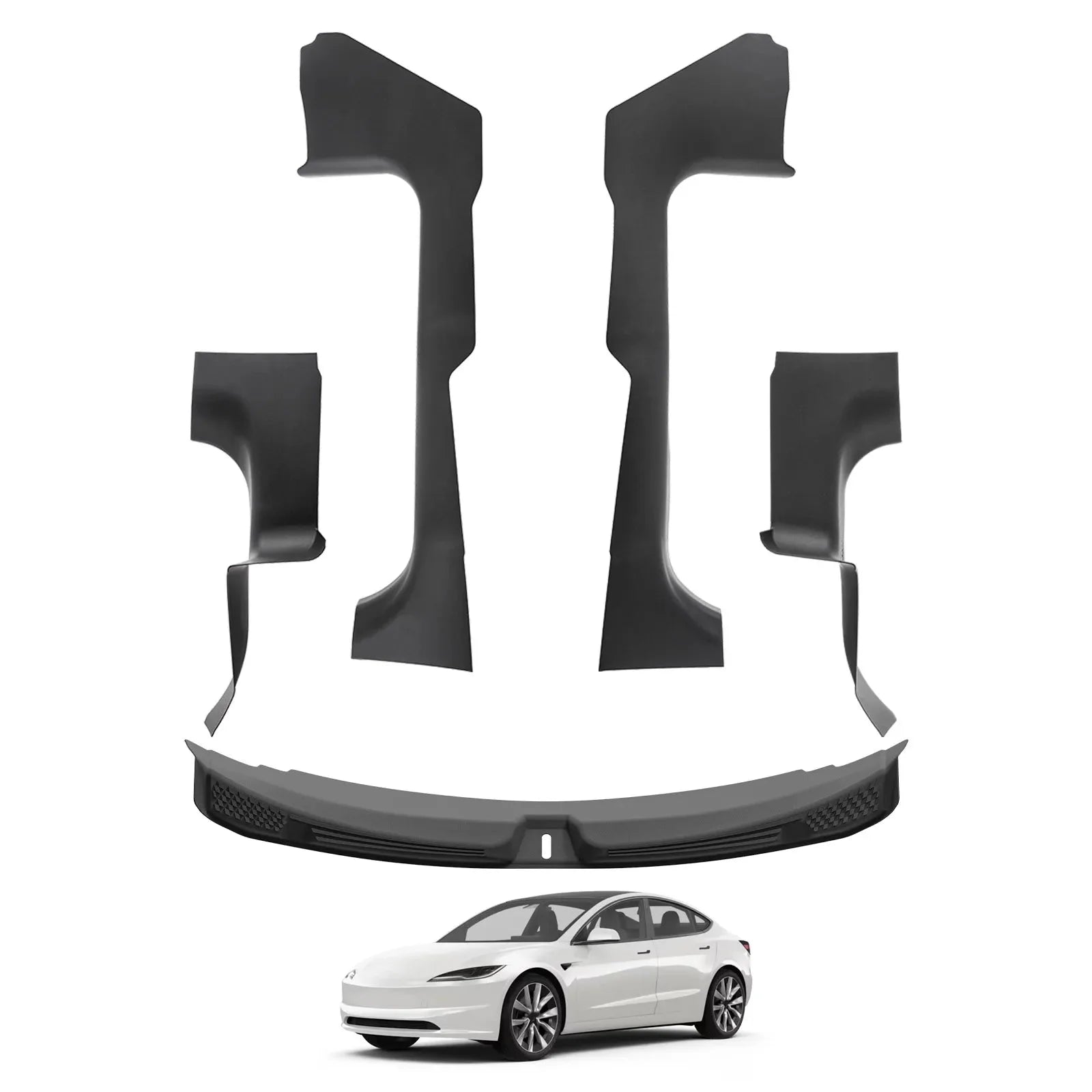 Auto Parts – Tesla Model 3 Highland 2024-2026 Door Sill Protector 5PCS Trunk Sill Guards Full Protection - Image 6