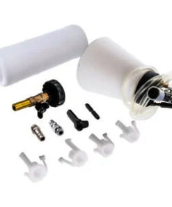 Auto Parts – 1l Air Brake Fluid Bleeder Bundle Clutch Bleeding Extractor Fill Bottle 4 Adapters