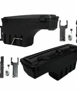 Auto Parts – Left+Right ABS Truck Bed Storage Box Toolboxes Black for 2015-2019 Ford F150