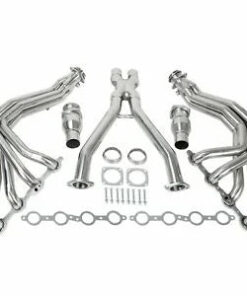 Auto Parts – Long Tube 1 7/8″ Exhaust Headers System X Pipe Bundle for 97-04 Chevy Corvette 5.7L
