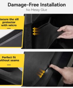 Alternative view of Auto Parts – Tesla Model 3 Highland 2024-2026 Door Sill Protector 5PCS Trunk Sill Guards Full Protection