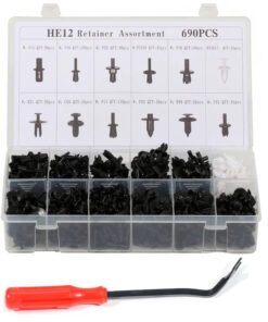 Auto Parts – Car Push Pin Rivet Trim Clip Panel Retainer Bundle for Chrysler -690 Pcs