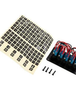 Auto Parts – 1x Universal Boat Auto 12-24V 5 Gang On-Off LED Toggle Switch Panel 2USB