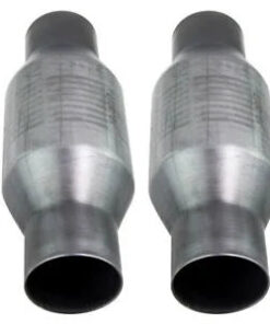 Auto Parts – Two 410250 2.5 inch Universal High Flow Performance Catalytic Converter New