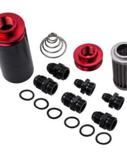Auto Parts – AN6 AN8 AN10 Inline Fuel Filter High Flow 100 Micron Cleanable Newest