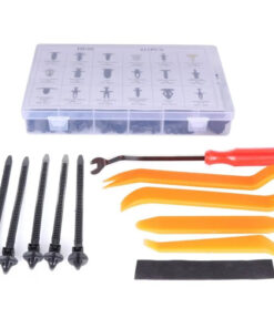 Auto Parts – 415X Plastic Rivets Fastener Fender Bumper Push Pin Auto Clips+Remover Service Tool+Tie