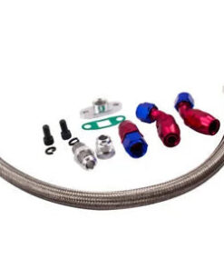 Auto Parts – ‘-10AN Turbo Steel Oil Drain Return Line Assembly for T3 T4 T04E T70 T60 T61 AN10