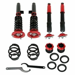 Auto Parts – Coilovers Suspension Struts Bundle for 98-05 BMW E46 320i 323i 325i 328Ci 330i Red