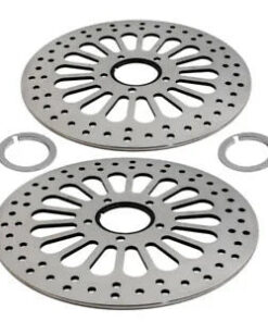 Auto Parts – Forward Super Spoke Disk Brake Rotor for Harley Dyna 2000-2005 11.5″ Polished