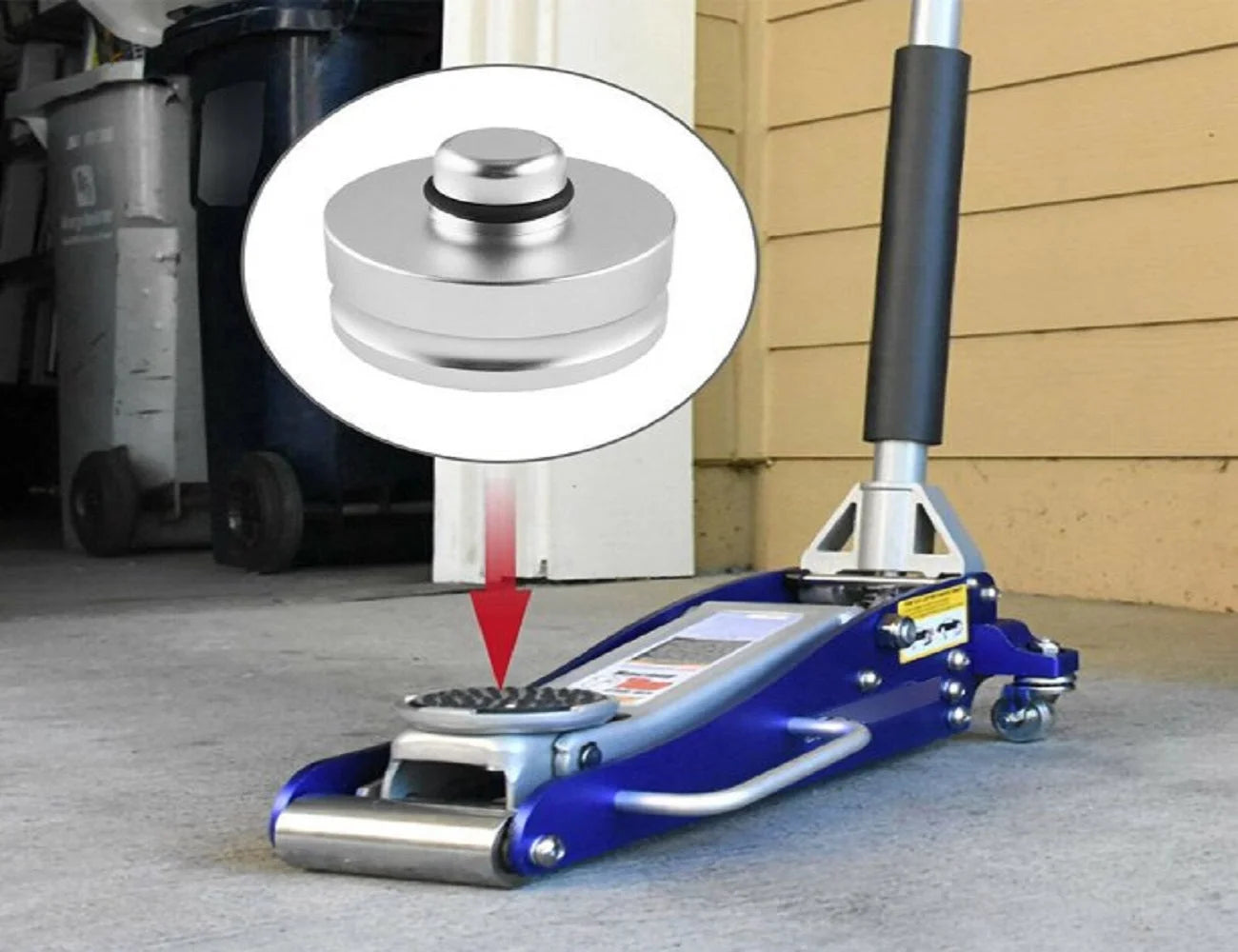 Auto Parts – 4 x Auto Jack Lifting Pads Adapter Service Tool for Tesla Model Billet Metal Aluminum - Image 4