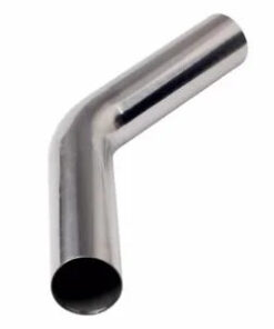 Auto Parts – 2.5″(63mm) 45 Degree T-304 Stainless Steel Exhaust Tube Pipe Piping Tubing (2FT)
