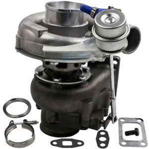 Auto Parts – T3/T4 T04E V-BAND Turbocharger Turbo .63 A/R with Internal Wastegate Universal