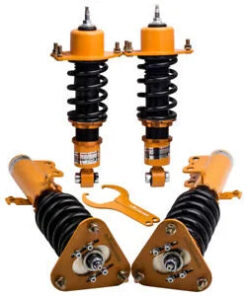 Auto Parts – Gold Full Coilover Struts Shock Suspension Bundle for 2005-2010 Scion Tc Adj Height