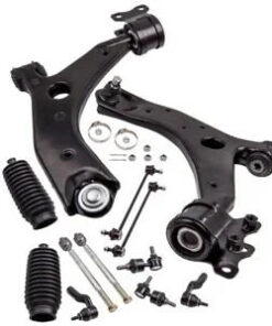 Auto Parts – 12pc Forward Lower Control Arms Tie Rod Sway Bars for Mazda?3?2004 – 2009 K620040