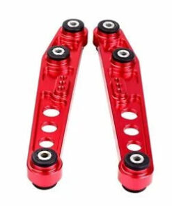 Auto Parts – for 1992-1995 Honda Civic JDM EG EJ1 Red Rear Lower Suspension Control Arms Bundle