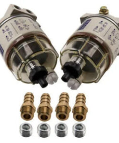 Auto Parts – 2PCS R12T Fuel Filter Water Separator 120AT Fuel Fitting for Boat Marine Spin-on