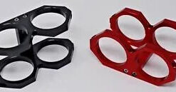 Auto Parts – Billet Aluminum Dual Fuel Pump Clamp Cradle Mounting Bracket Fits 044 Bosch USA