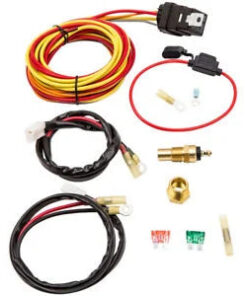 Auto Parts – Electric Fan Wiring Thermosta 40/30 amp Relay Bundle 185 165 Degree 16 inchs fans