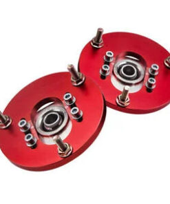 Auto Parts – Pair Forward Suspension Strut Top Hats for BMW E46 320i 323i 328Ci 330xi M3 Red