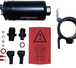 Auto Parts – 380LPH Fuel Pump External Inline for Bosch 044 AEM Check Valve 10AN 8AN Clamp US