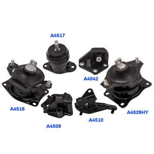 Auto Parts – 6pcs Engine Motor & Transmission Mounts for Honda Accord 2.4L 03-07 Auto Trans