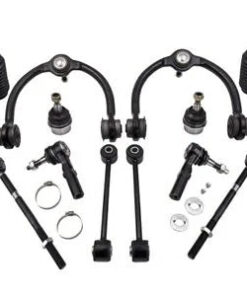 Auto Parts – 12x Forward Inner & Outer Tie Rod End Link & Upper Control Arm for Jeep Commander