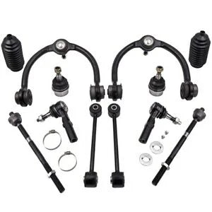 Auto Parts – 12x Forward Inner & Outer Tie Rod End Link & Upper Control Arm for Jeep Commander