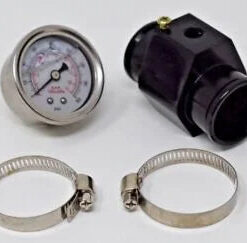 Auto Parts – Water Hose Coolant Temperature Sensor Hose Adapter W/ Pressure Gauge 30mm Univer