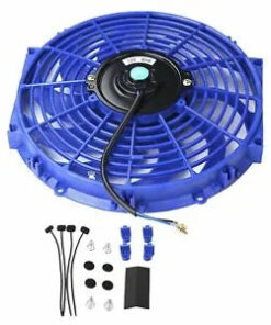 Auto Parts – 12” Slim Fan Push Pull Electric Radiator Cooling 12V Mount Universal Bundle BU New