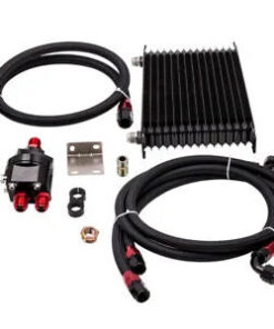 Auto Parts – Engine Thermostat Adaptor Bundle 15Row 10AN Oil Cooler Adaptor with Oil Lines Bundle