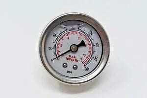 Auto Parts – Fuel Pressure Regulator Gauge 0-160 Psi Bar Liquid Fill Chrome Fuel Oil Rail USA