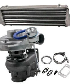 Auto Parts – T04E Universal .63 A/R Inernal Wastegate Turbocharger + Intercooler