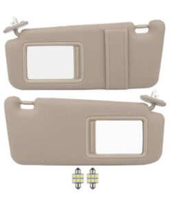 Auto Parts – Sun Visor Beige Left & Right sides with Sunroof for Toyota (74320-0T022-A1,74310-0T022-A1)- 2 PCS