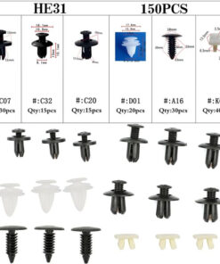Auto Parts – Car Push Pin Rivet Trim Clip Panel Retainer Bundle for Honda -150 Pcs