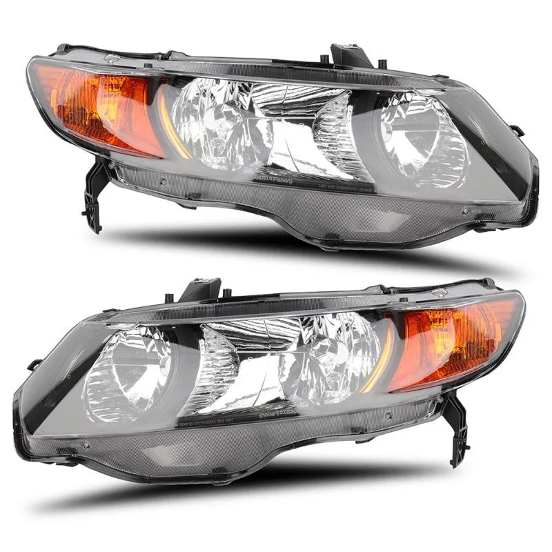 Auto Parts – Headlight Assembly (HO2518111) for Honda Civic- 1 Pair