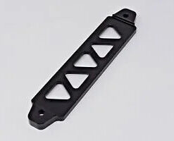 Auto Parts – Billet Aluminum Auto Battery Tie Down Mount Bracket Brace Bar (220mm/190mm) Black