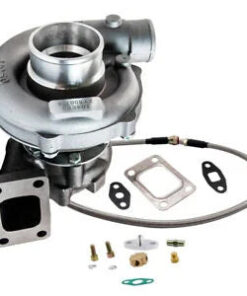 Auto Parts – T04E T3/T4 Turbo Charger A/R.63 73 TRIM Turbine 5-Bolt 400+HP +Oil Feed Line