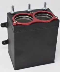 Auto Parts – Dual Billet Aluminum Bosch 044 380 2L HighFlow External Fuel Pump Surge Tank IE