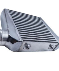 Auto Parts – Universal Aluminum Polished 3″ Intercooler Forward Mount 18″X13″X3″ Tube & Fin USA