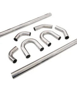 Auto Parts – 8PCS Universal 3″ 76mm Exhaust Tubing Mandrel Bend Pipe Straight U-Bend Bundle