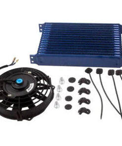 Auto Parts – New AN10 15 Row Engine Transmission Aluminum Oil Cooler And 7″ Electric Fan Kits