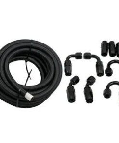 Auto Parts – 20Feet 6AN Stainless Steel Braided Fuel Line + 10PCS Swivel Fitting Hose End