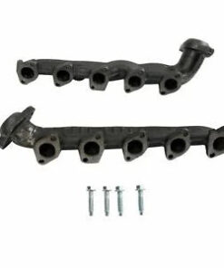Auto Parts – Exhaust Manifold w/ Gaskets LH/RH Pair Bundle for Ford Super DutyVan 6.8L V10 00-13