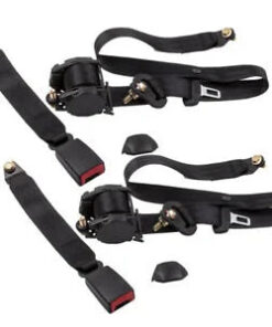Auto Parts – Pair 3 Point Safety Seat Belt Straps Heavy Duty Auto Truck Adjustable Retractable