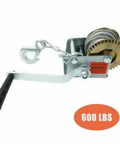 Auto Parts – 600 LBS Steel Cable Hand Winch Crank Gear Winch ATV Boat Trailer Heavy Duty