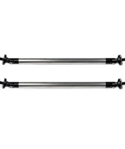 Auto Parts – Black Aluminum Forward Metal Sanded Splitter Rods Support Stabilizer (E10493701CP）For Universal – 2 Piece