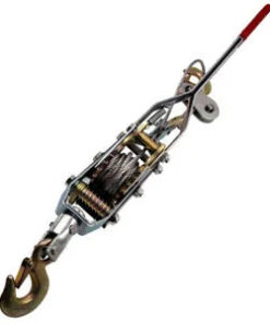 Auto Parts – 4 Ton Capacity 2 Gear 3 Hooks Lift Come Along Cable Puller Hand Racheting Winch