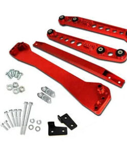 Auto Parts – Back Lower Control Arm+ Subframe Brace +Tie Bar for 96-00 Honda Civic EK Red