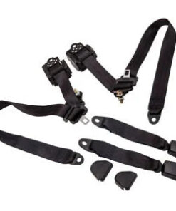 Auto Parts – 2X 3 Point Retractable Seat Belts Universal for Jeep CJ YJ Wrangler 1982-95